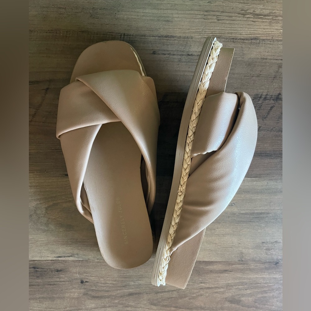 Tan boho sandals